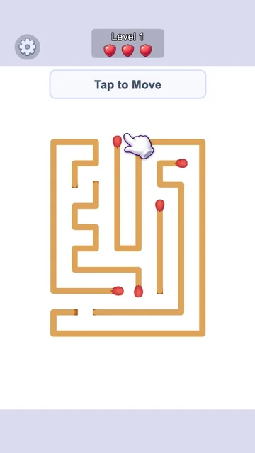 Tap to move arrows